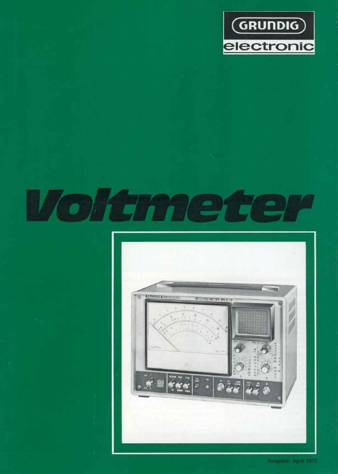 Grundig Voltmeter 1972