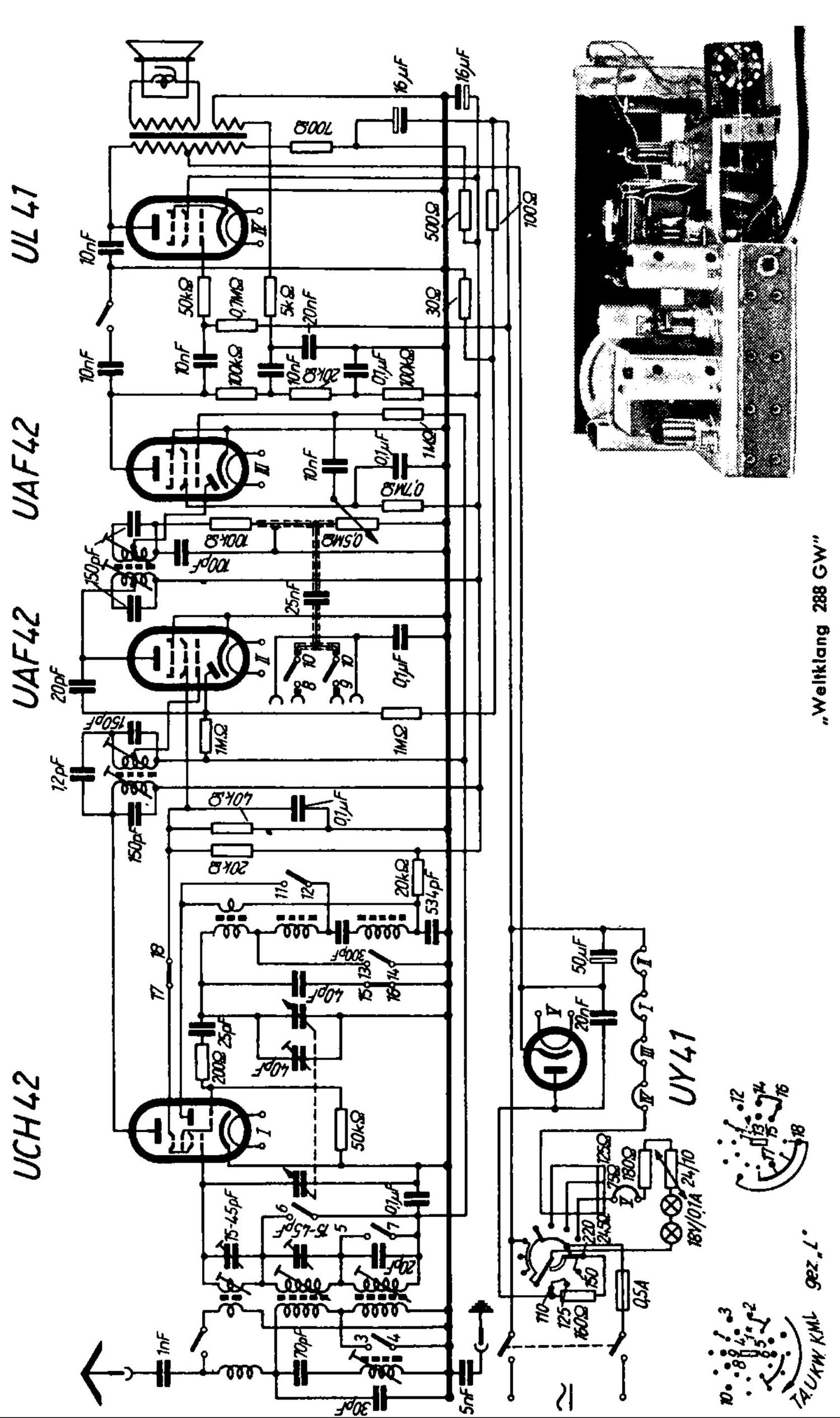 Grundig WELTKLANG 288 GW Schematic