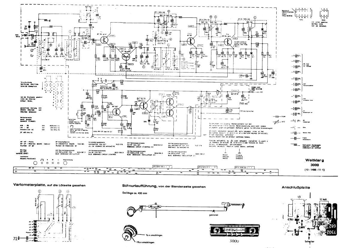 Grundig Weltklang 3000 Schematic