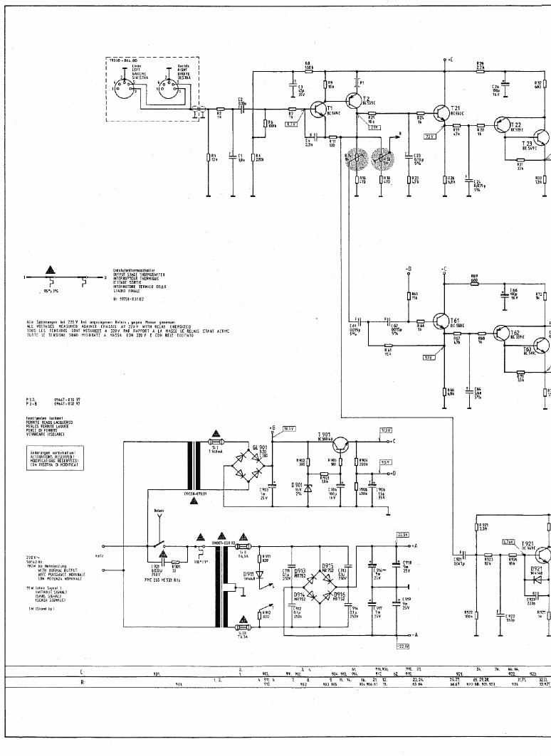 Grundig XM 1500 Schematic