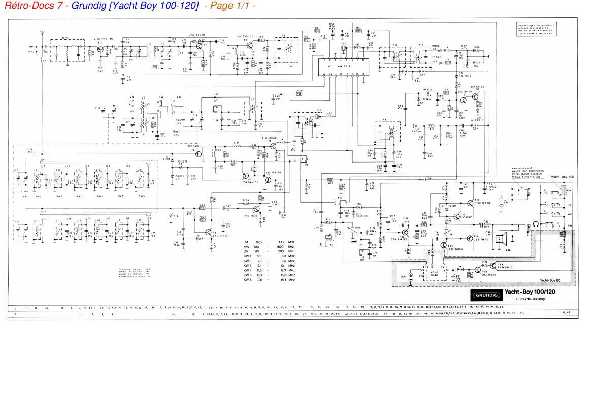 Grundig Yacht Boy 100 Schematic