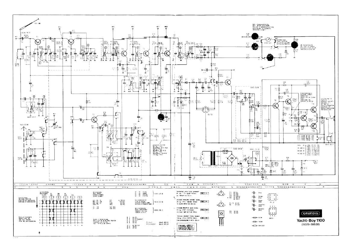 Grundig Yacht Boy 1100 Schematic