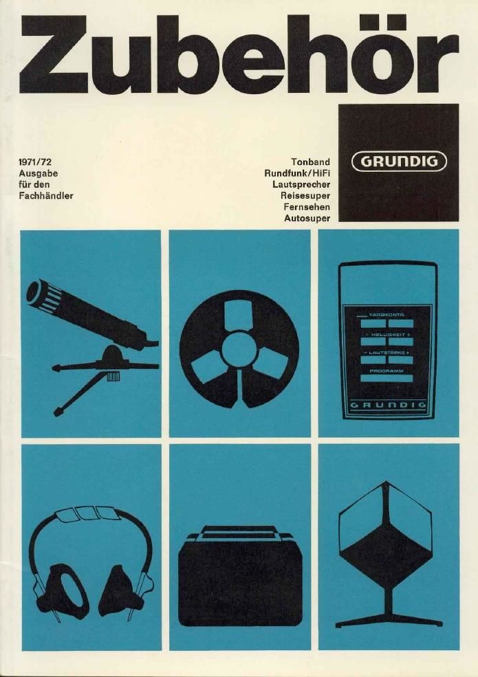 Grundig Tonband Zubehor 1971