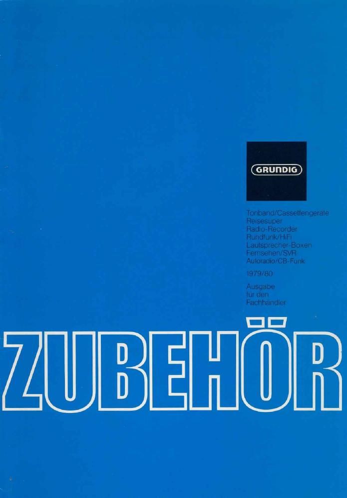 Grundig Zubehor 1979