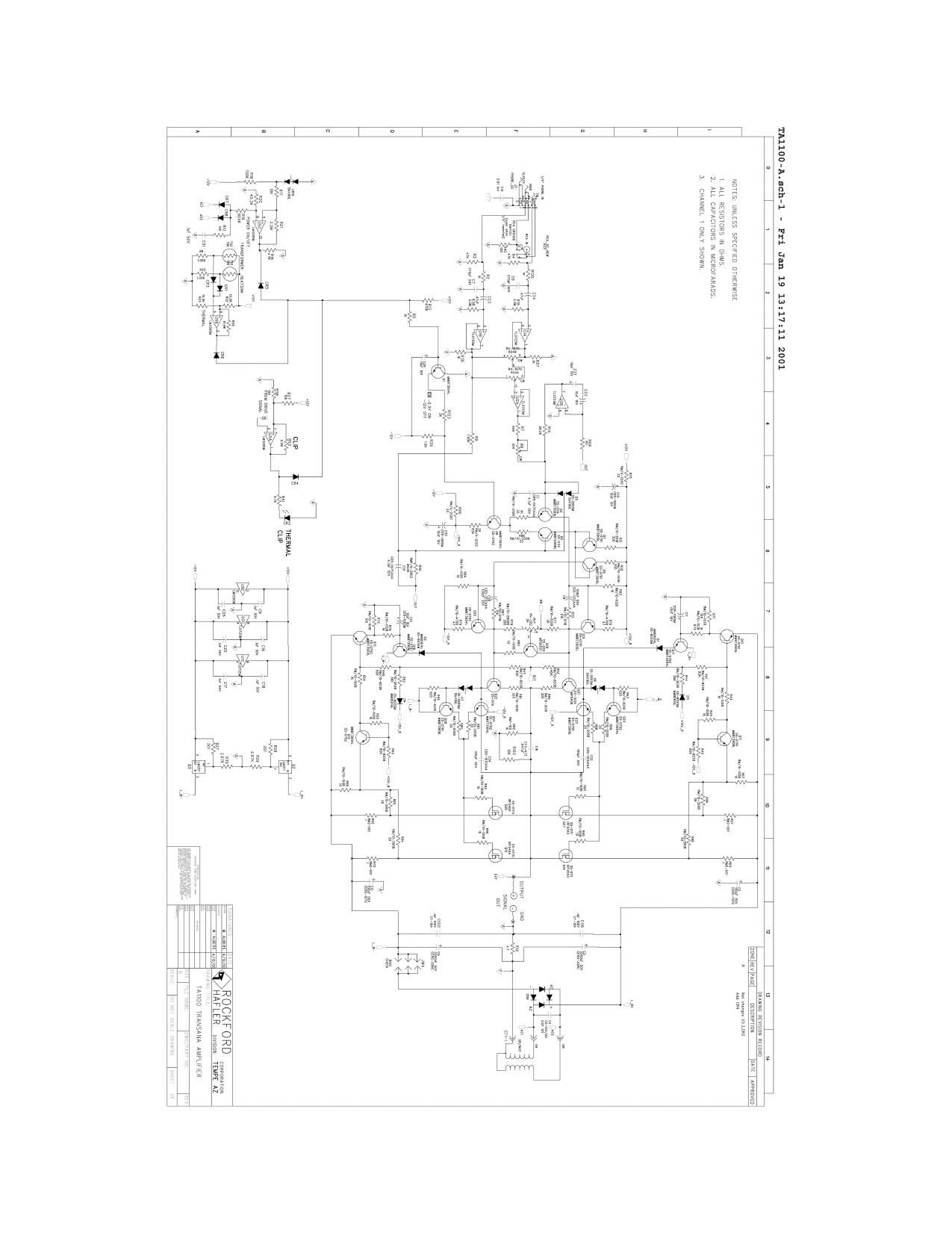Hafler TA1100 schematic