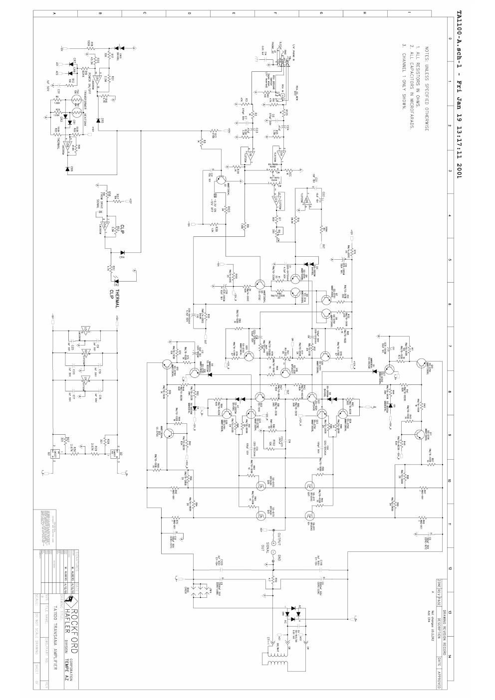 hafler ta 100 f schematic