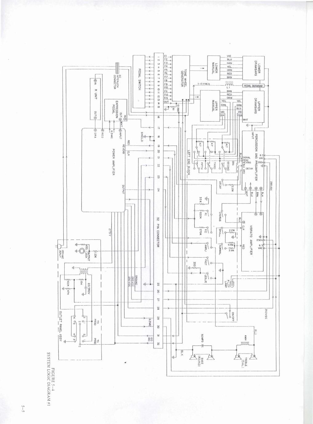 hammond porta b wiring ver 1 schematic