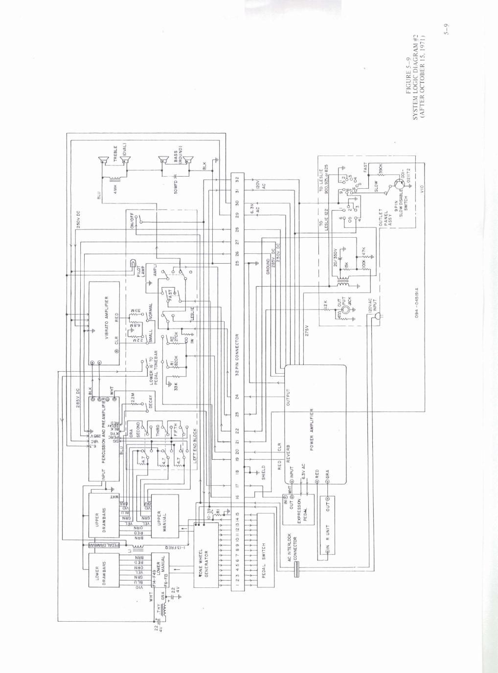 hammond porta b wiring ver 2 schematic