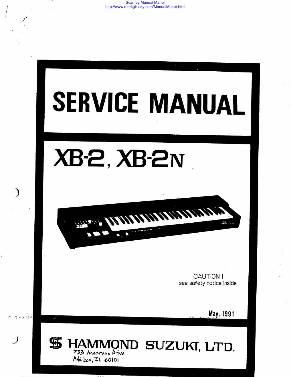 hammond xb 2 xb 2n service manual