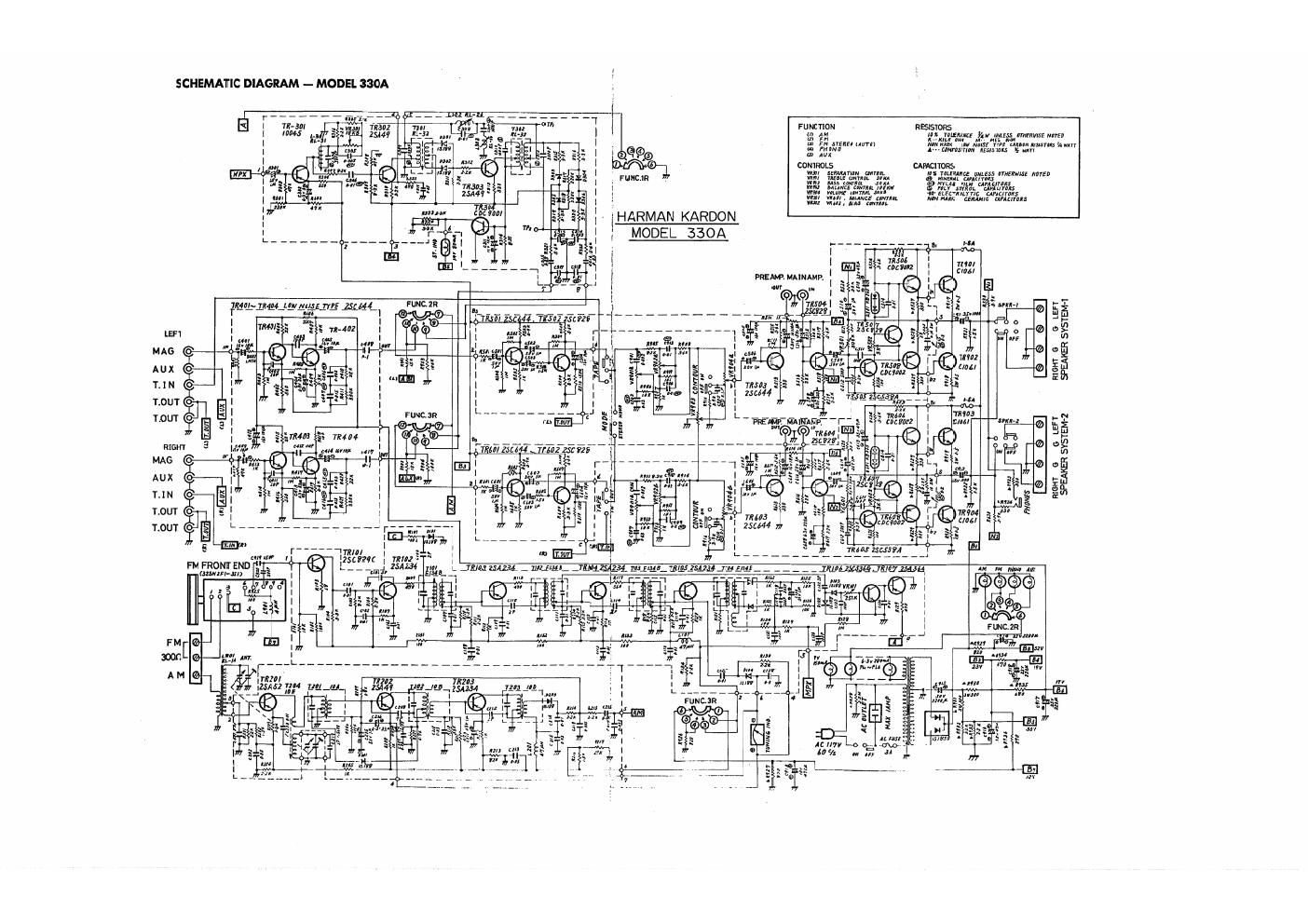 harman kardon 330 a schematic