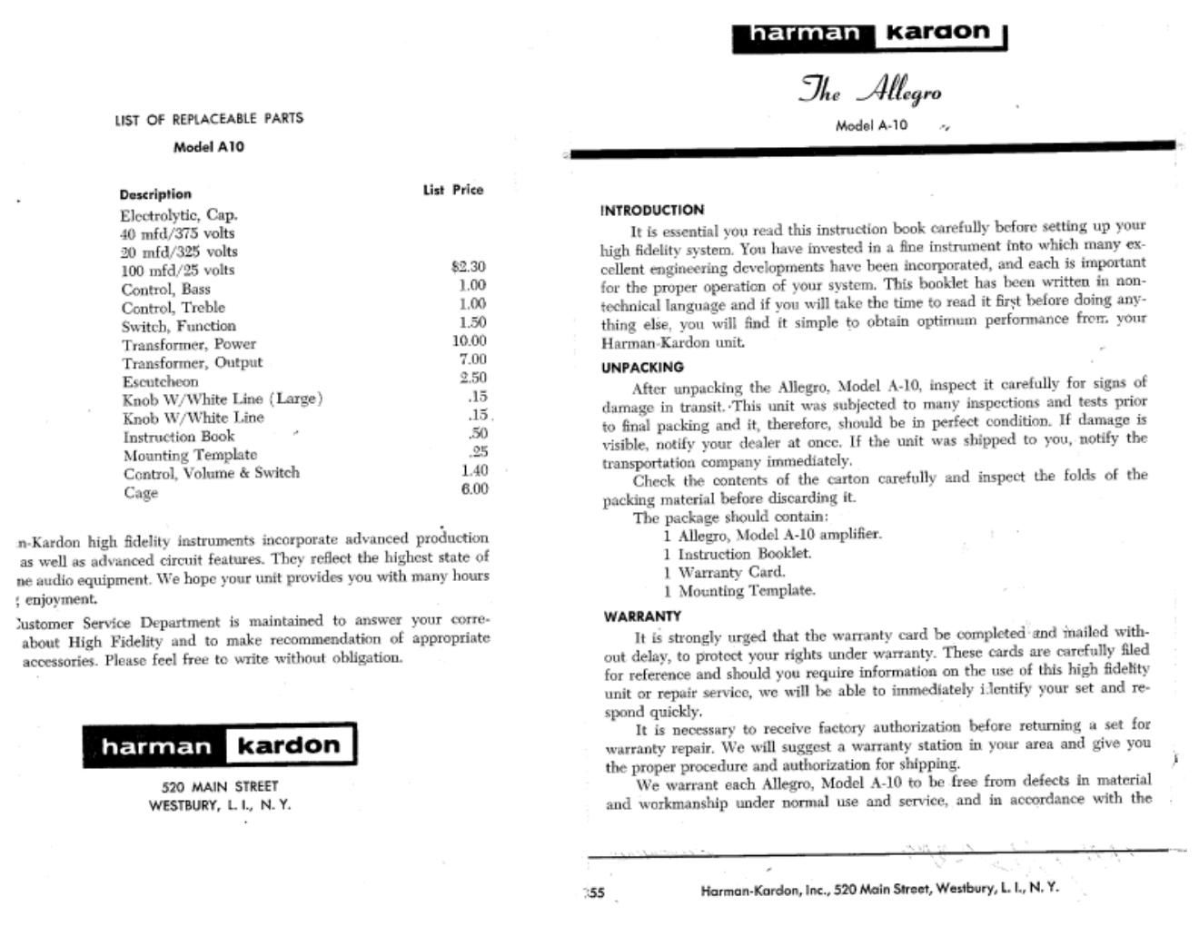 harman kardon a 10 schematic