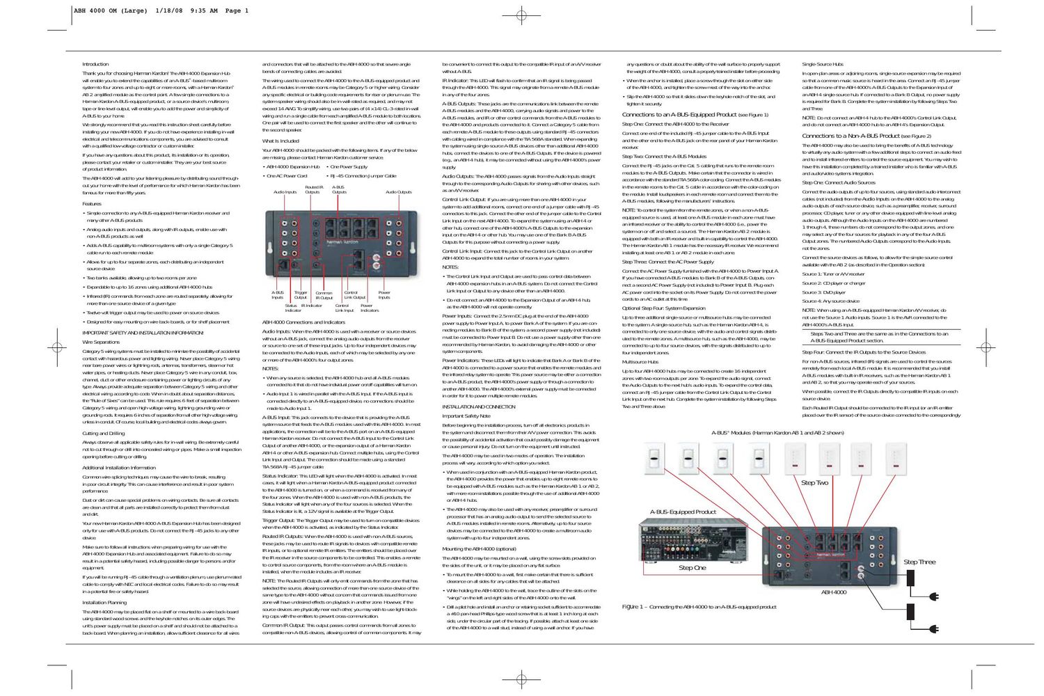 harman kardon abh 4000 owners manual