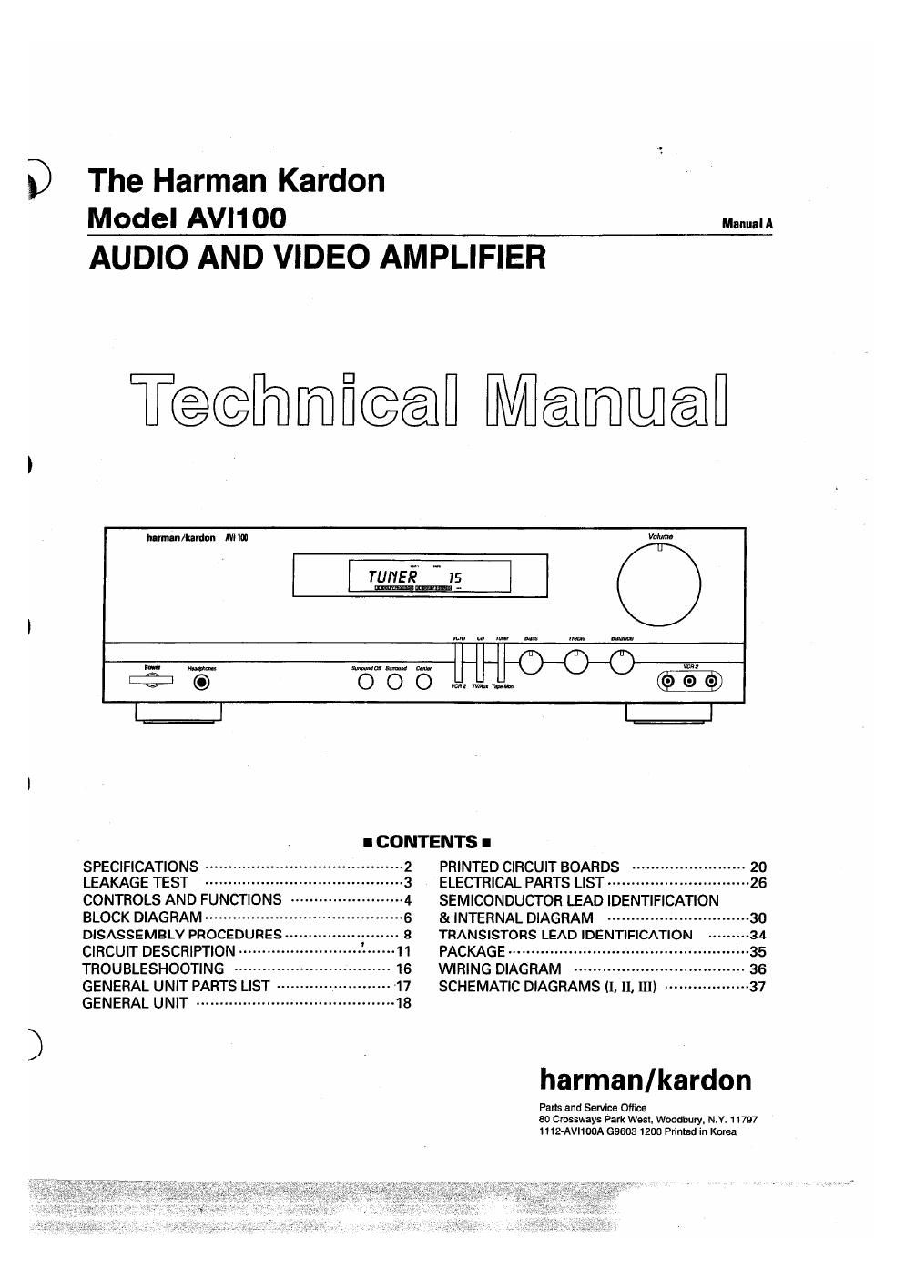 harman kardon avi 100