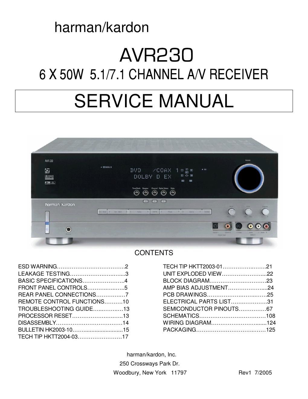 harman kardon avr 230