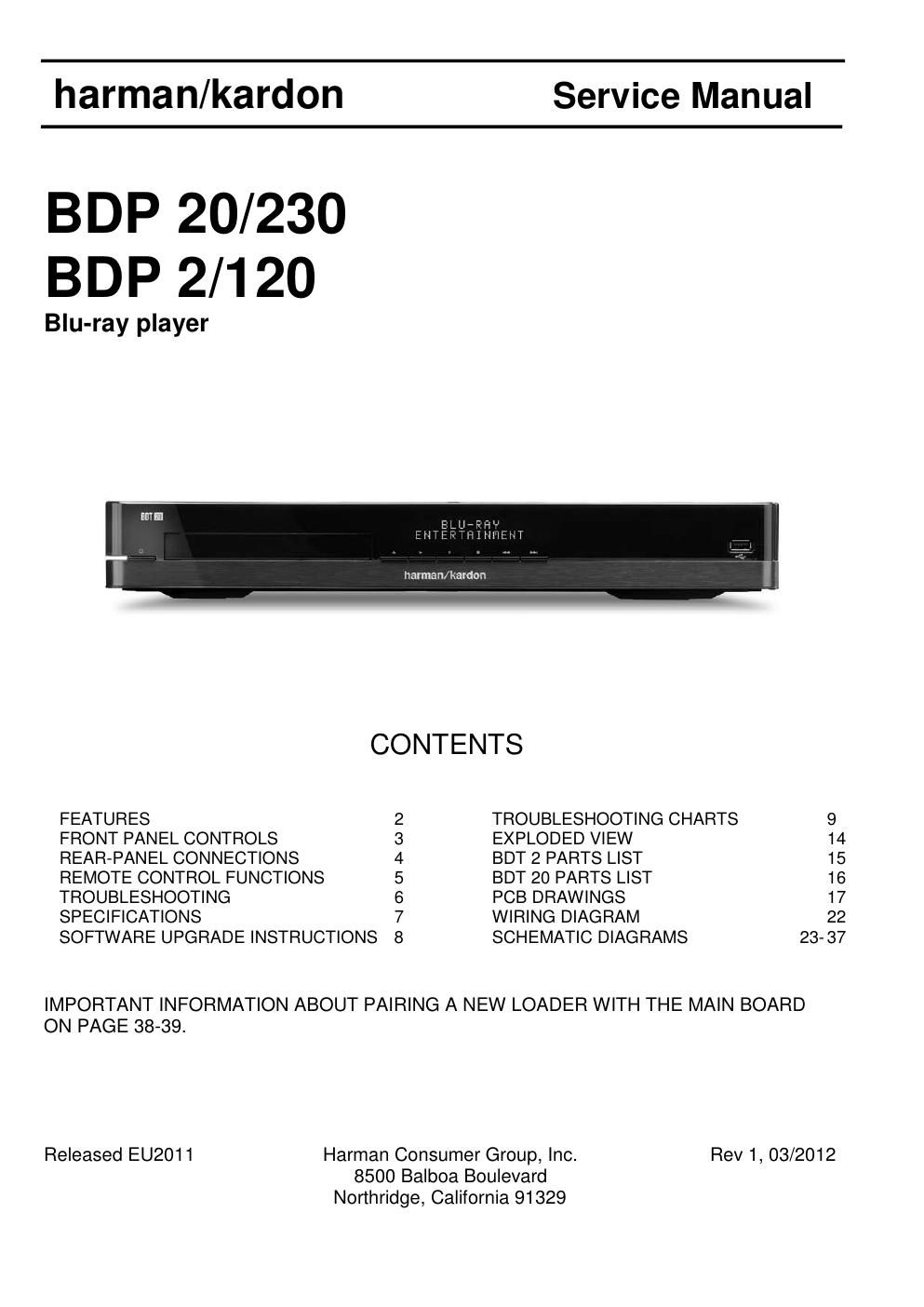 harman kardon bdp 2 120 20 230