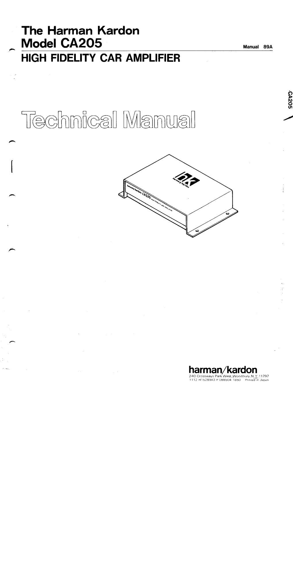 harman kardon ca 205