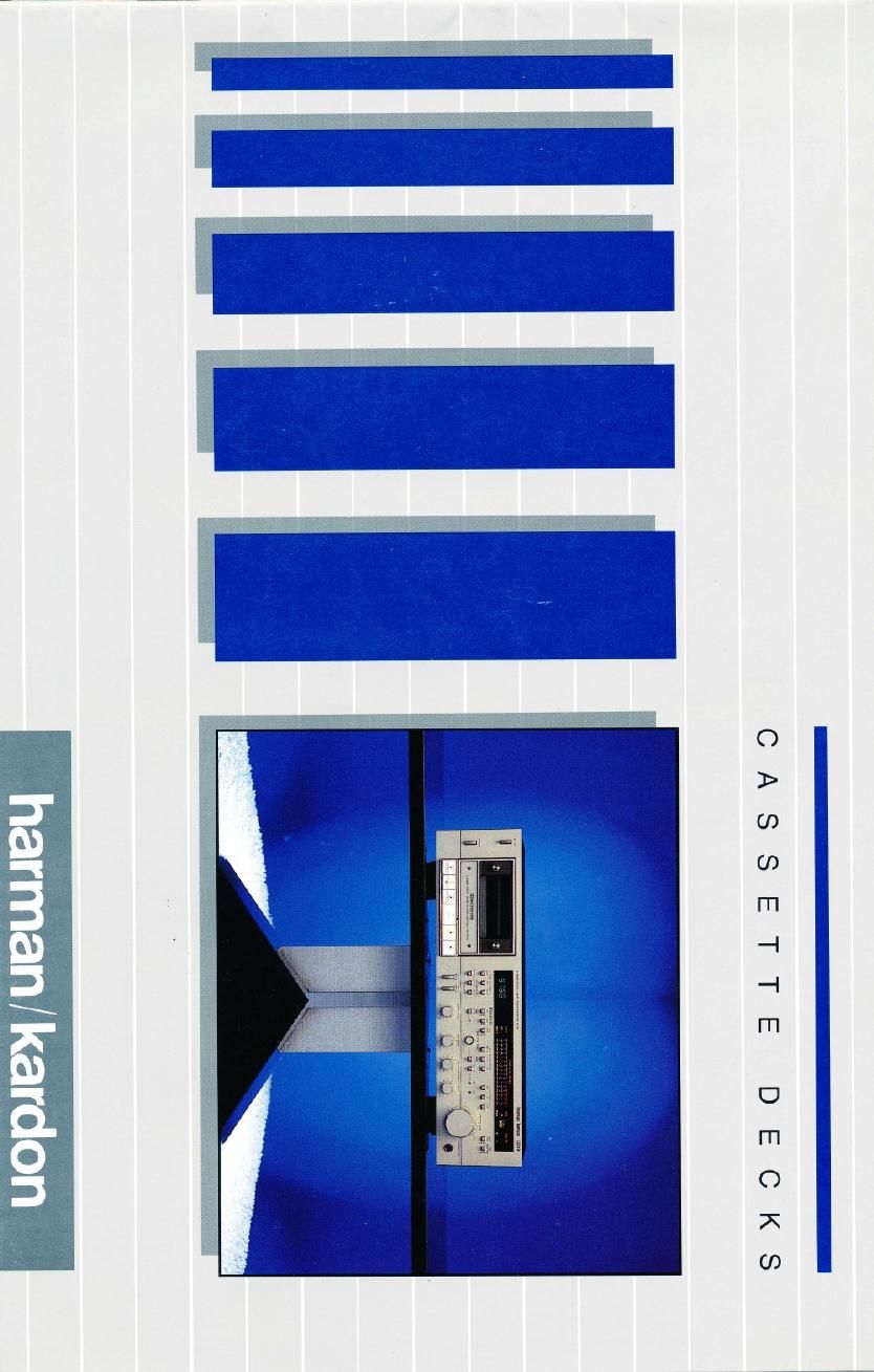 Harman Kardon Cassette Decks 1983 Brochure