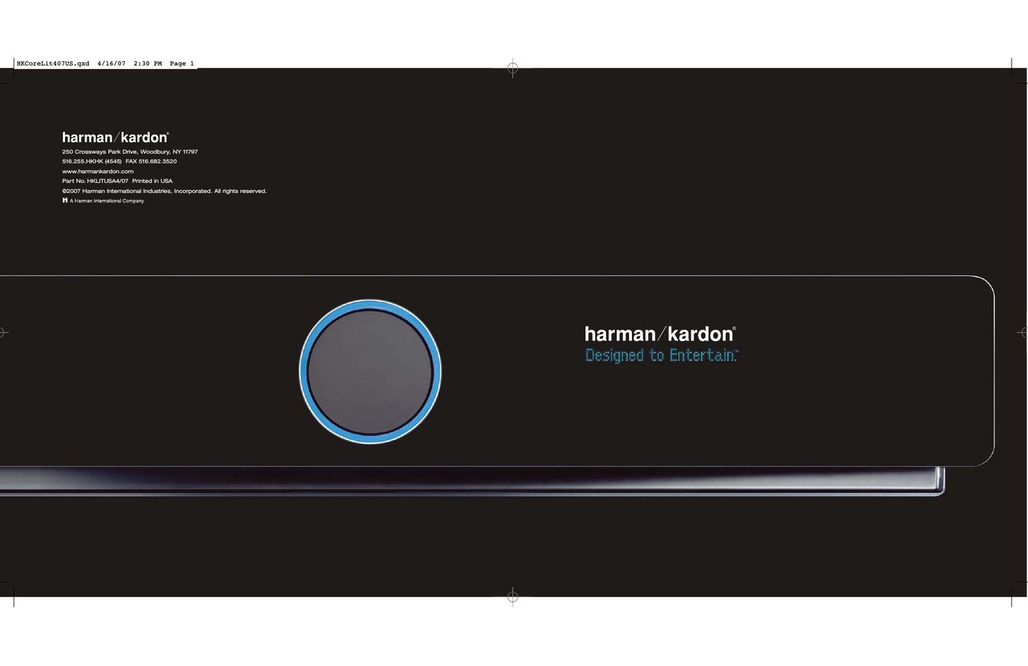 Harman Kardon Catalogue 2007