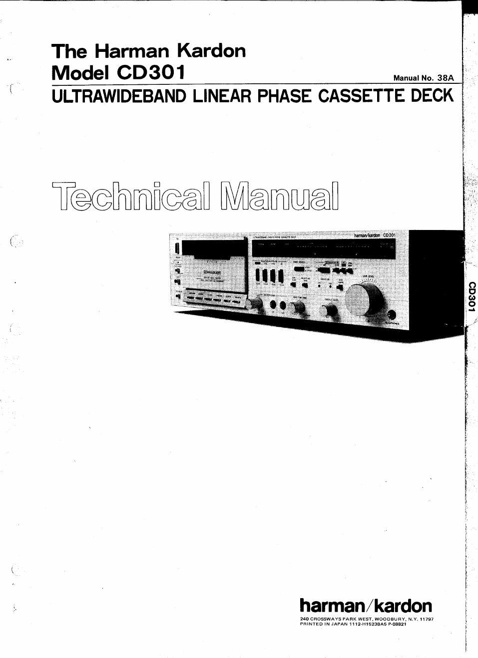 harman kardon cd 301 service manual