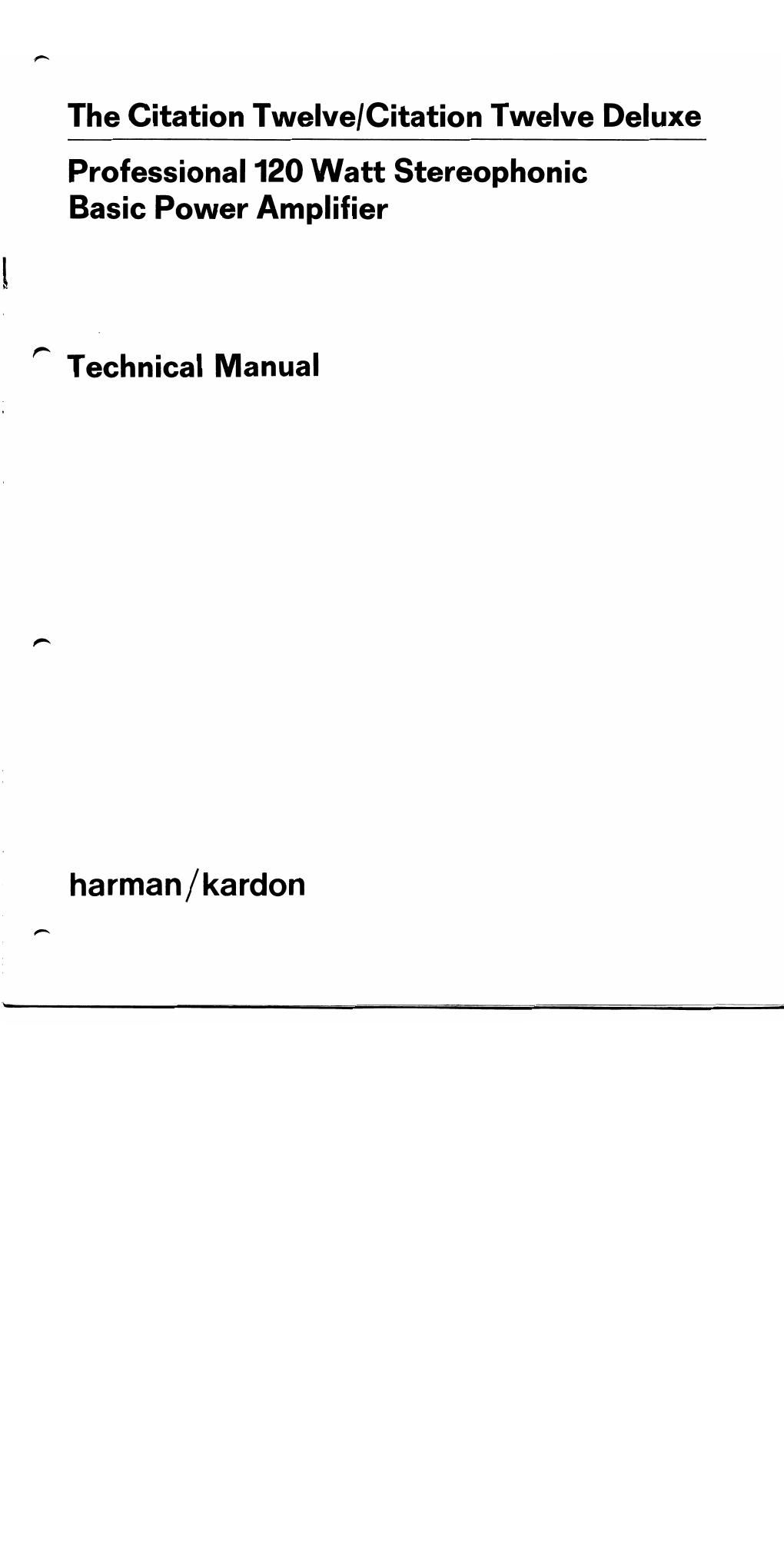 harman kardon citation twelve