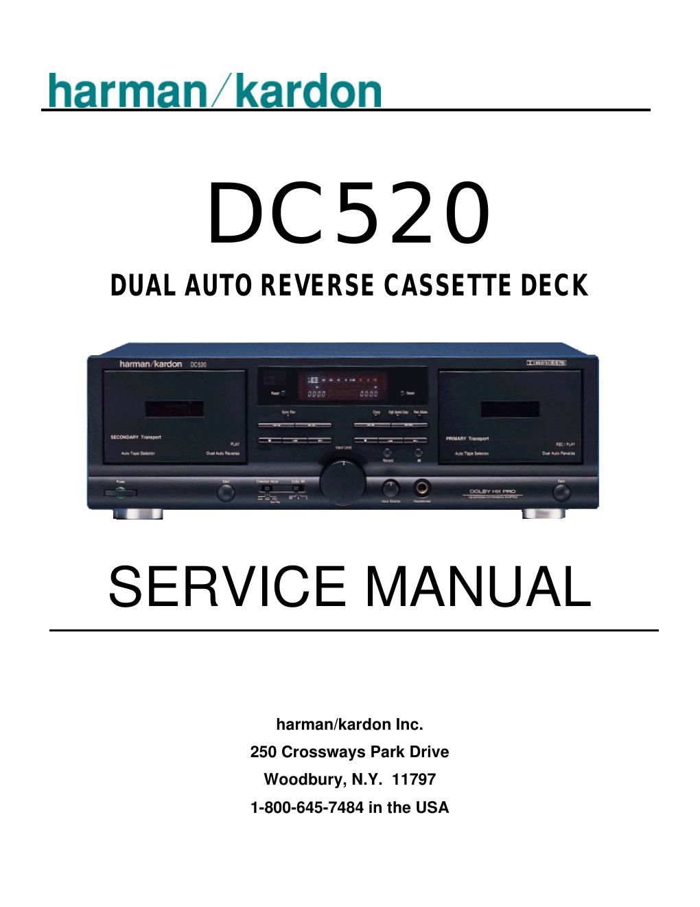 harman kardon dc 520 service manual