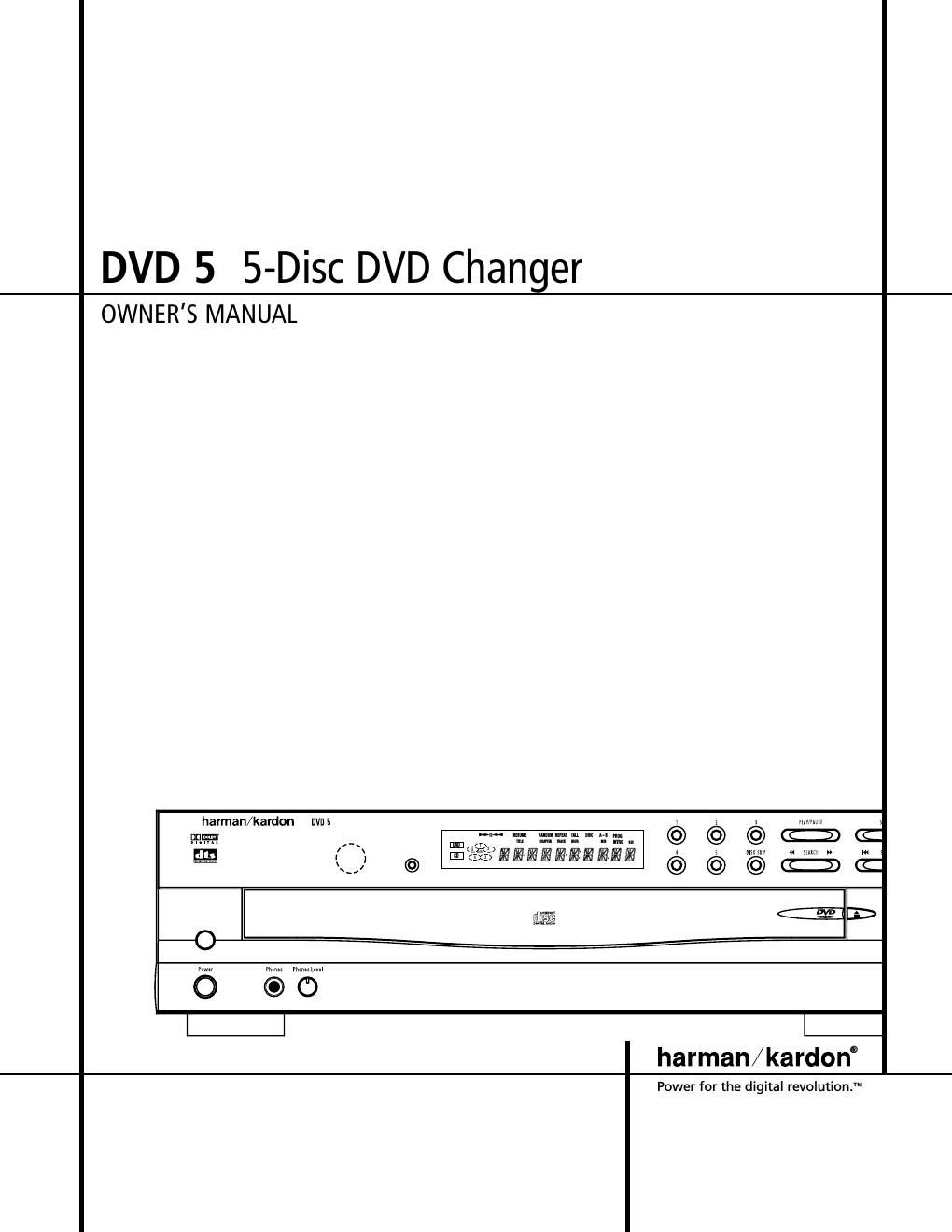 harman kardon dvd 5 owners manual