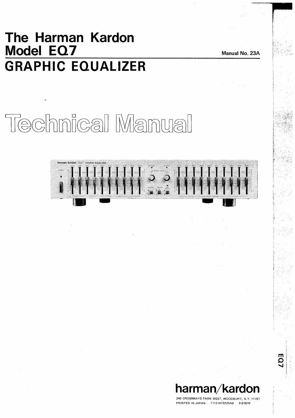 harman kardon eq 7 service manual