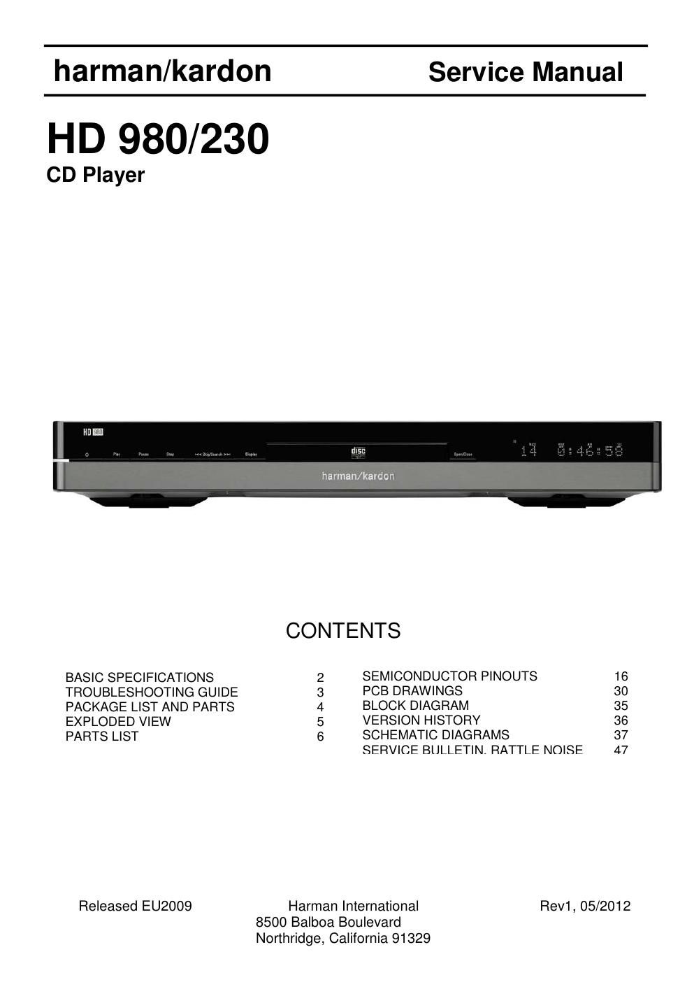 harman kardon hd 980 230