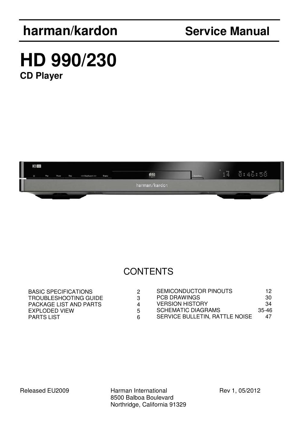 harman kardon hd 990 230