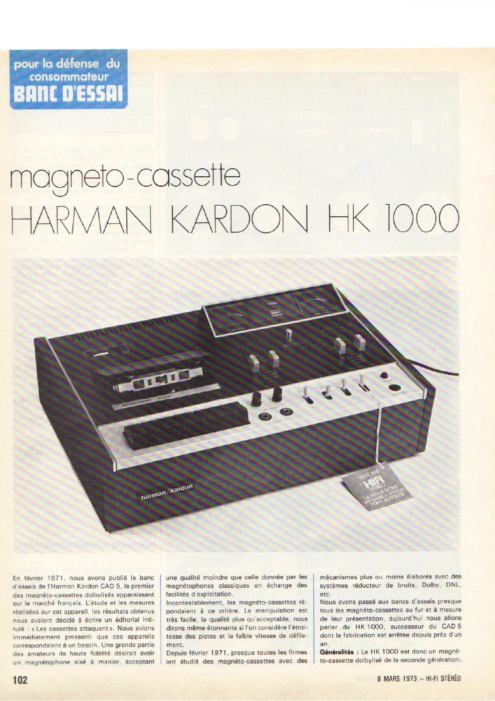 harman kardon hk 1000