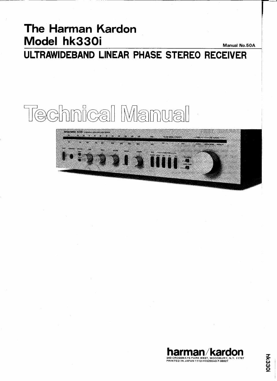 harman kardon hk 330 i service manual