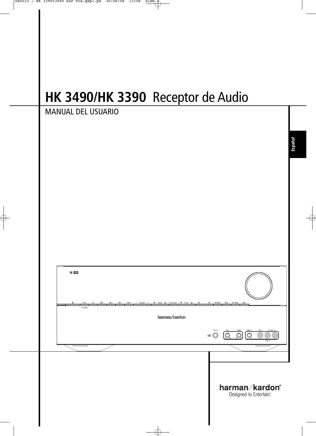 harman kardon hk 3390 owners manual