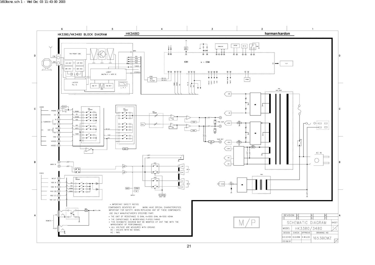 harman kardon hk 3480 schematic