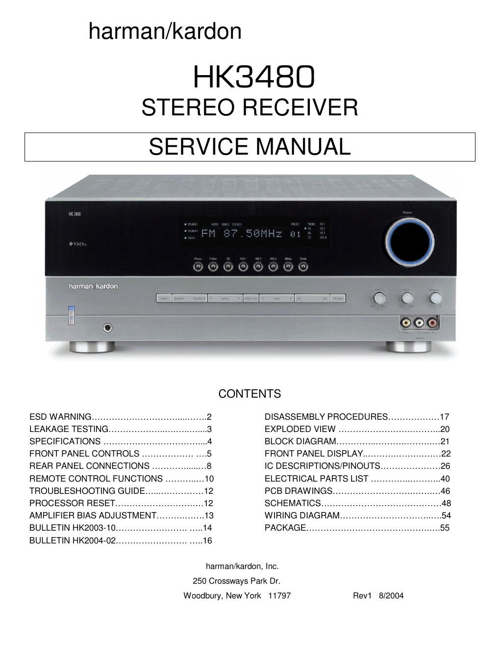 harman kardon hk 3480 service manual 2