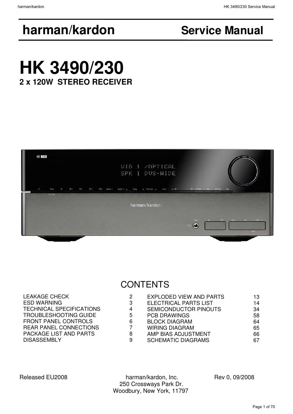 harman kardon hk 3490 service manual 2