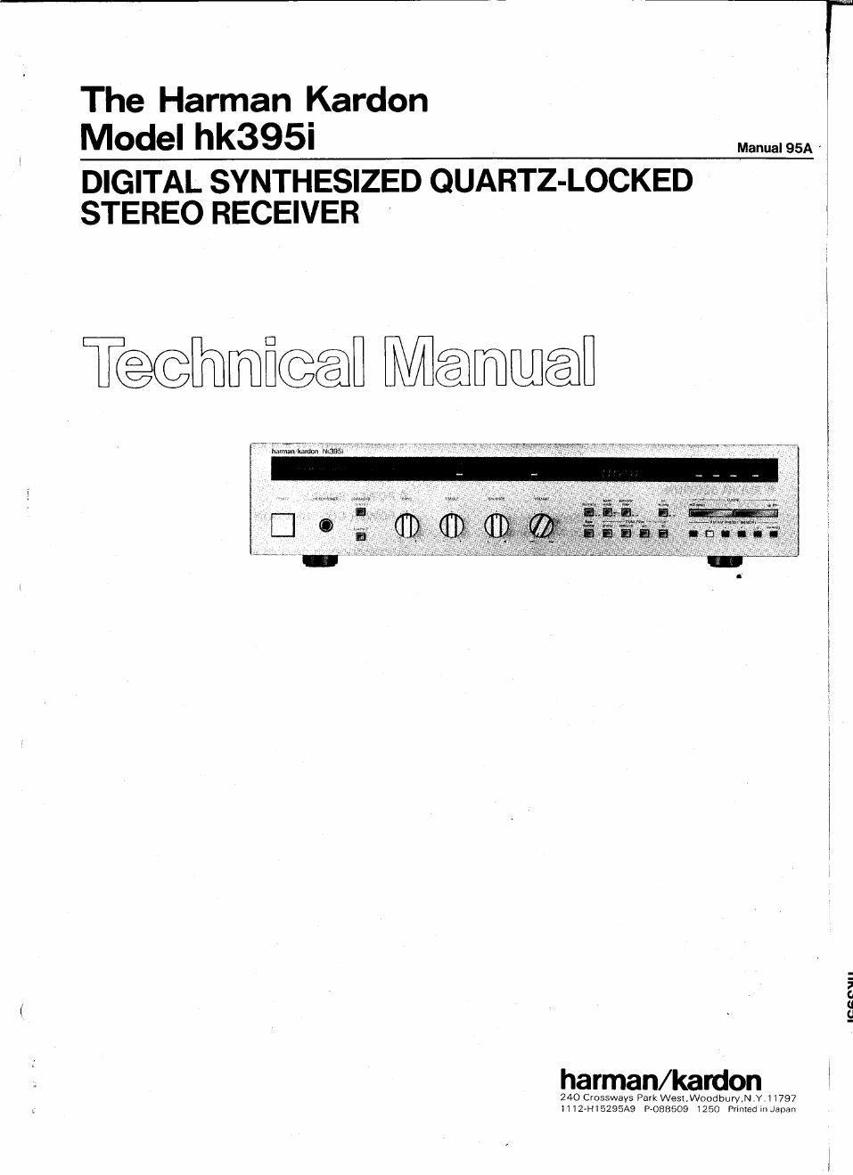 harman kardon hk 395 i service manual