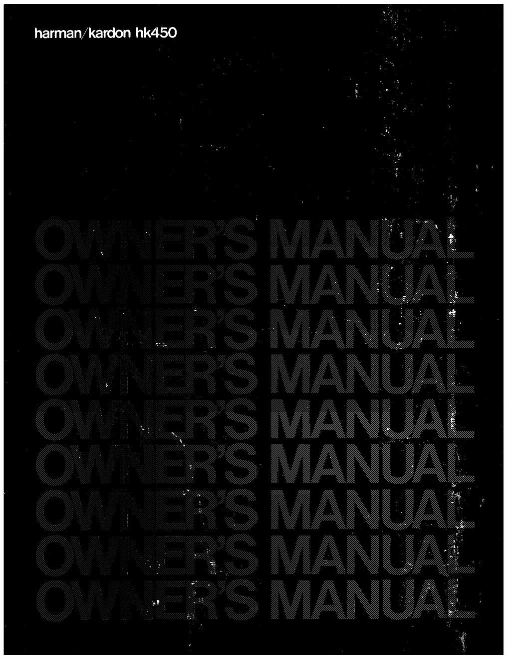 harman kardon hk 450 owners manual