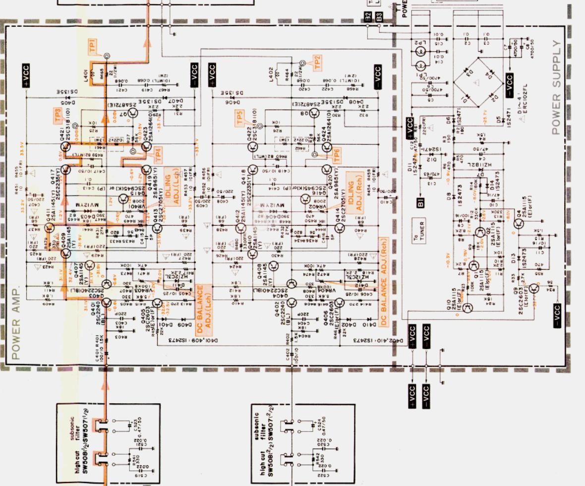 harman kardon hk 490 i schematic