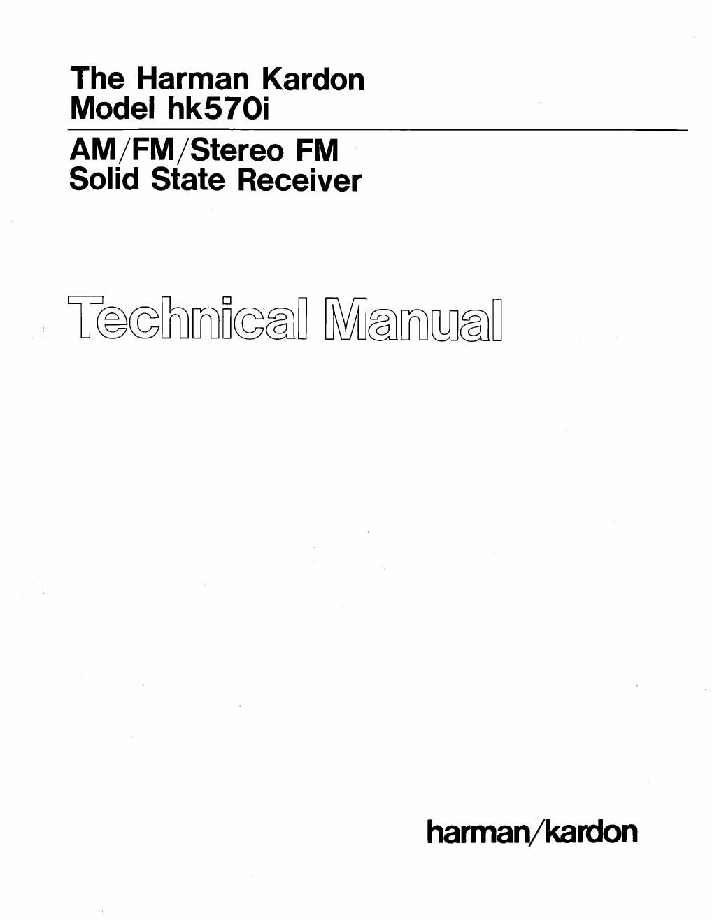 harman kardon hk 570 i service manual