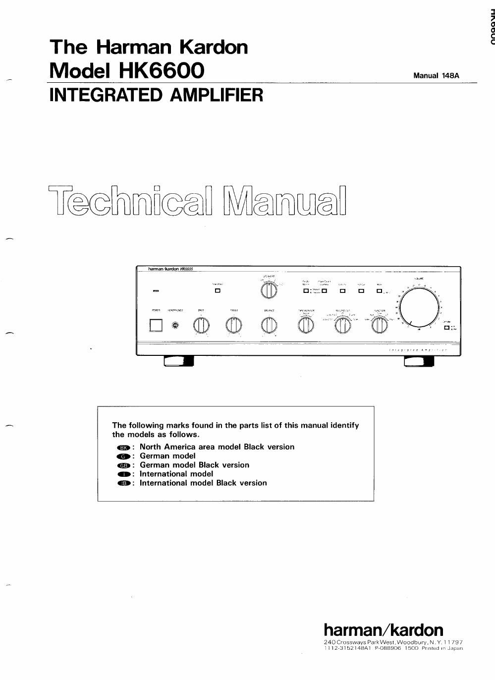 harman kardon hk 6600 amp