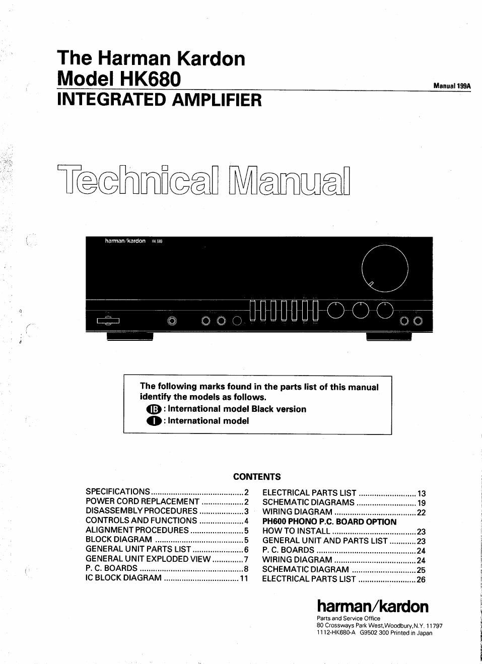 harman kardon hk 680 service manual