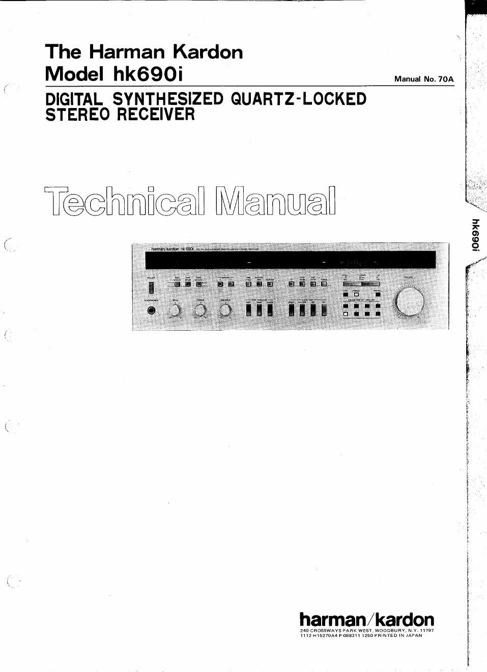 harman kardon hk 690 i service manual