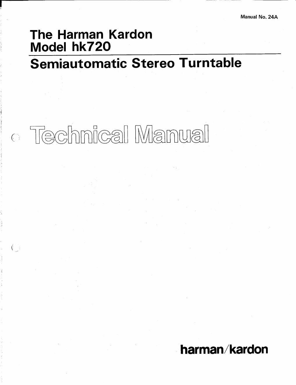 harman kardon hk 720 service manual