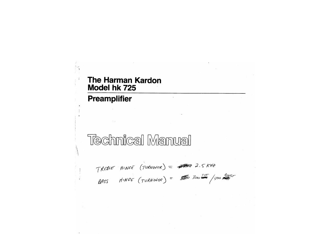 harman kardon hk 725 service manual 1