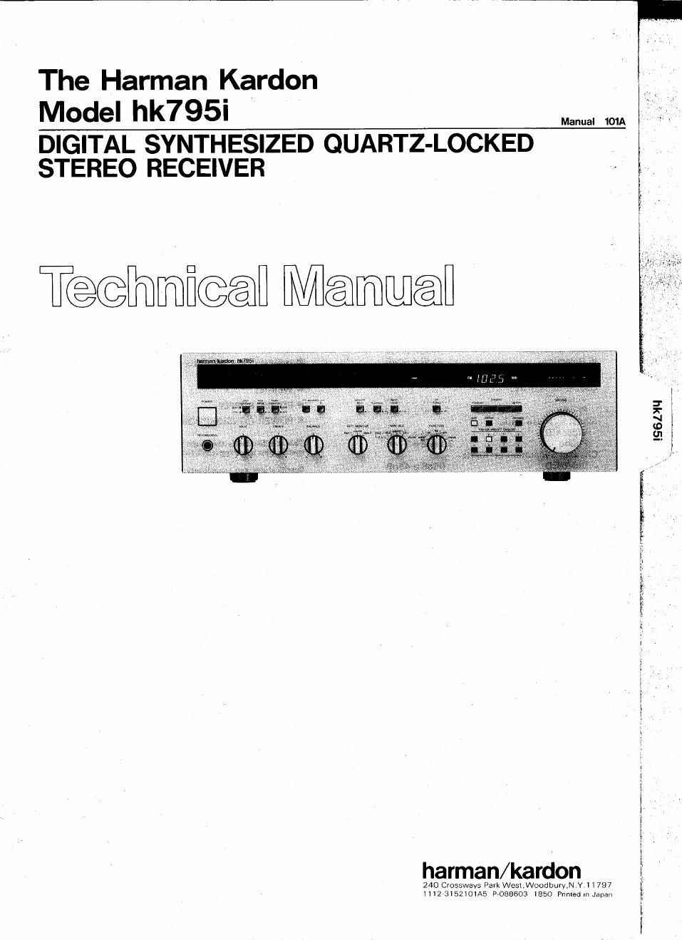 harman kardon hk 795 i service manual