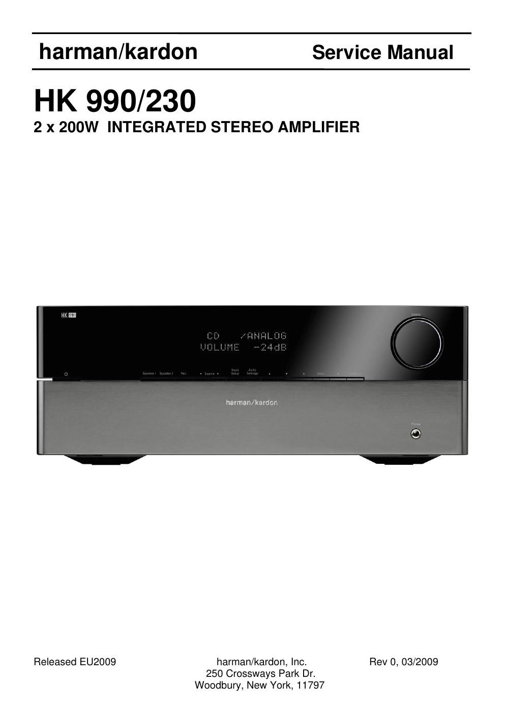 harman kardon hk 990 230