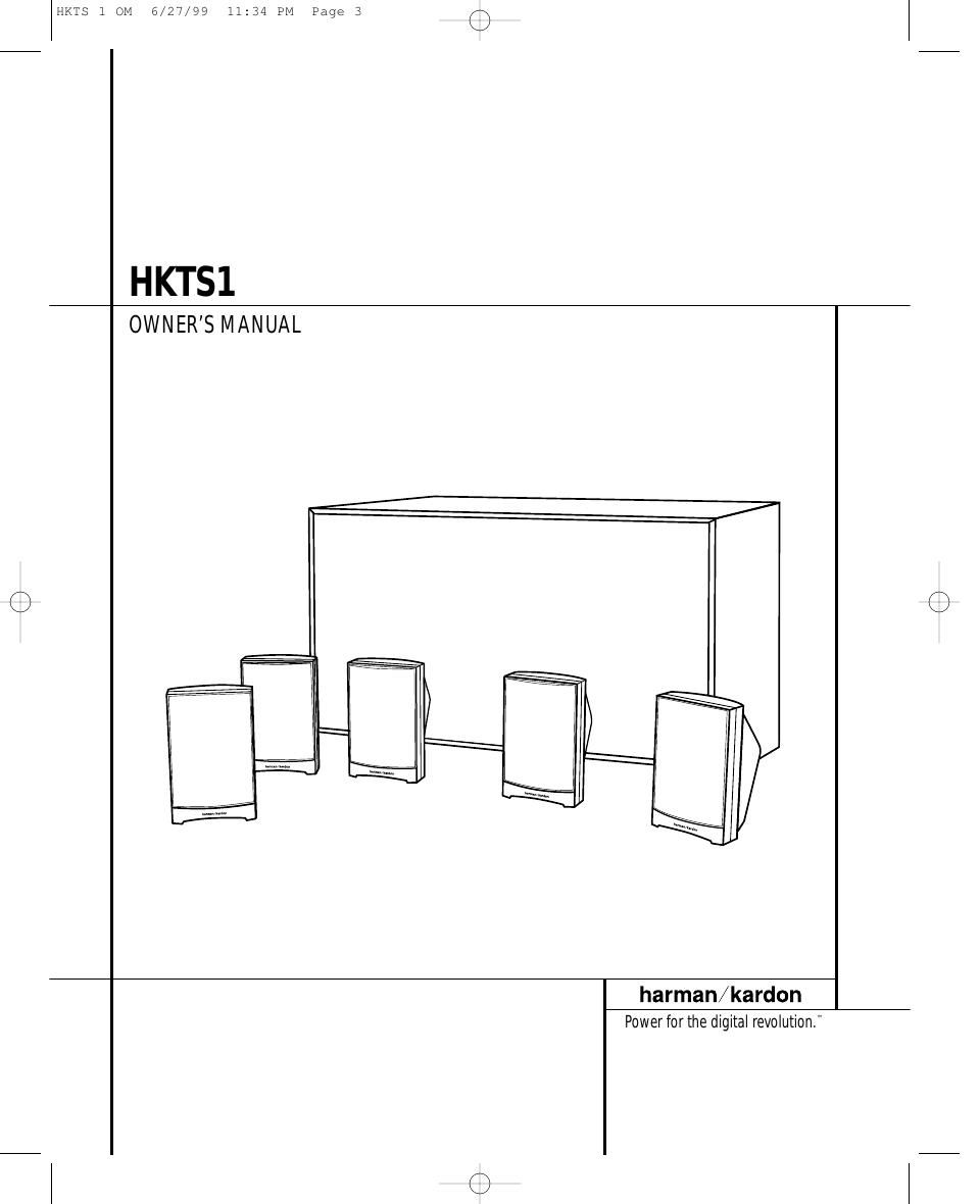 harman kardon hkts 1 owners manual