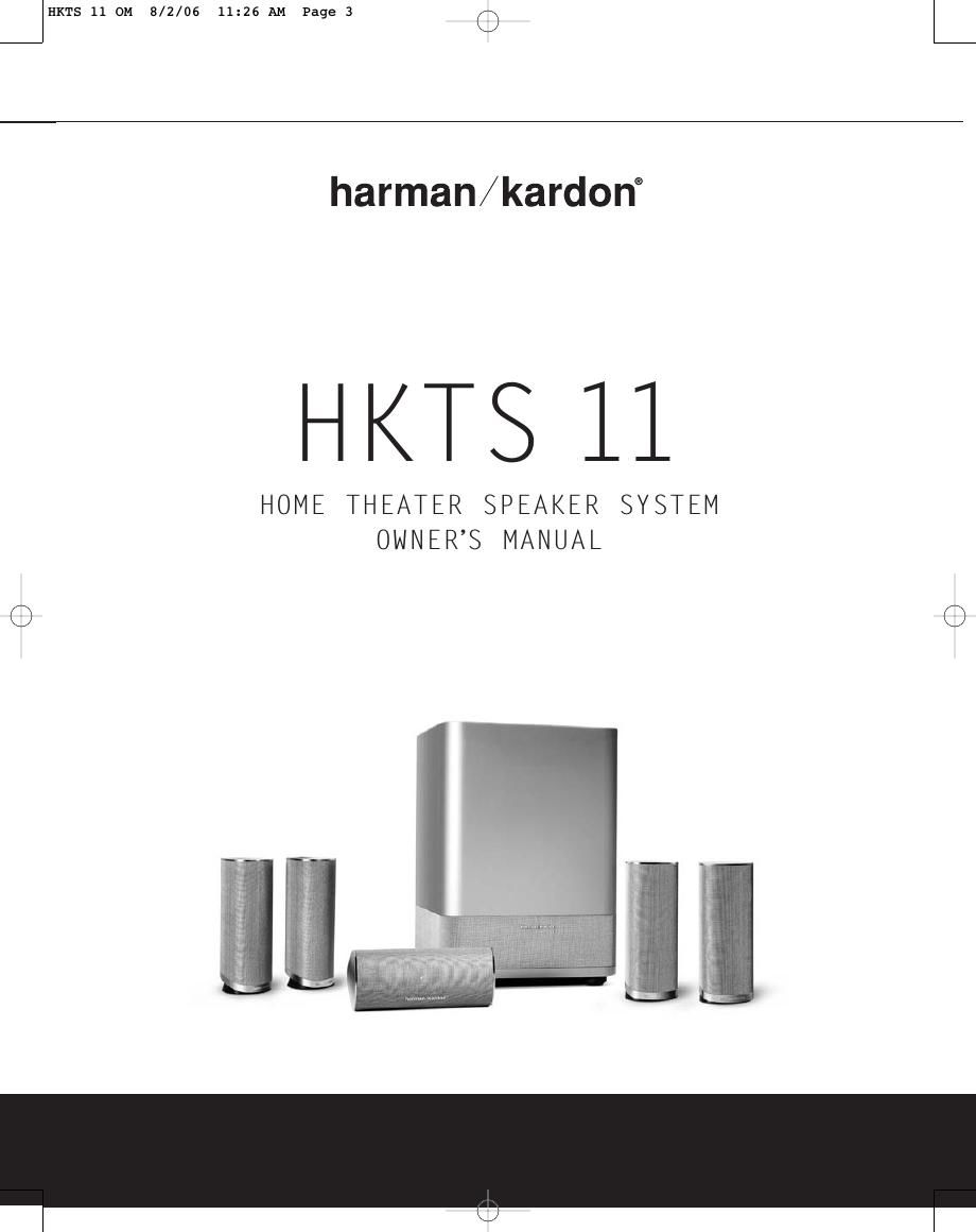 harman kardon hkts 11 owners manual