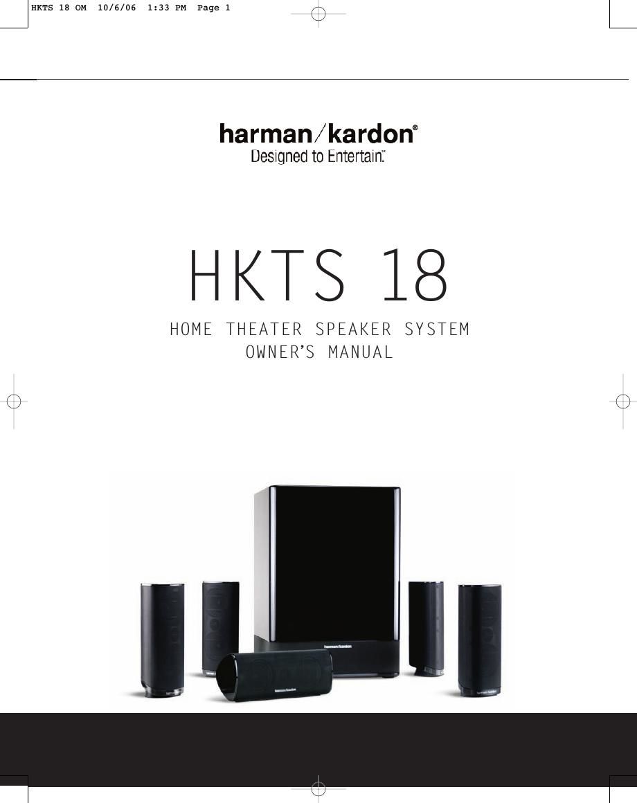 harman kardon hkts 18 owners manual