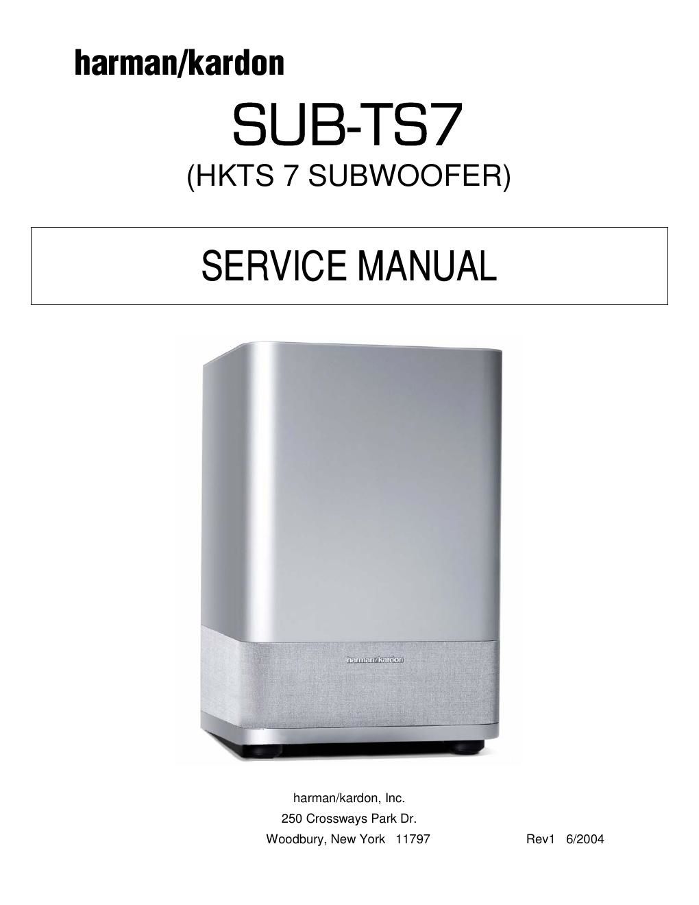 harman kardon hkts 7 service manual